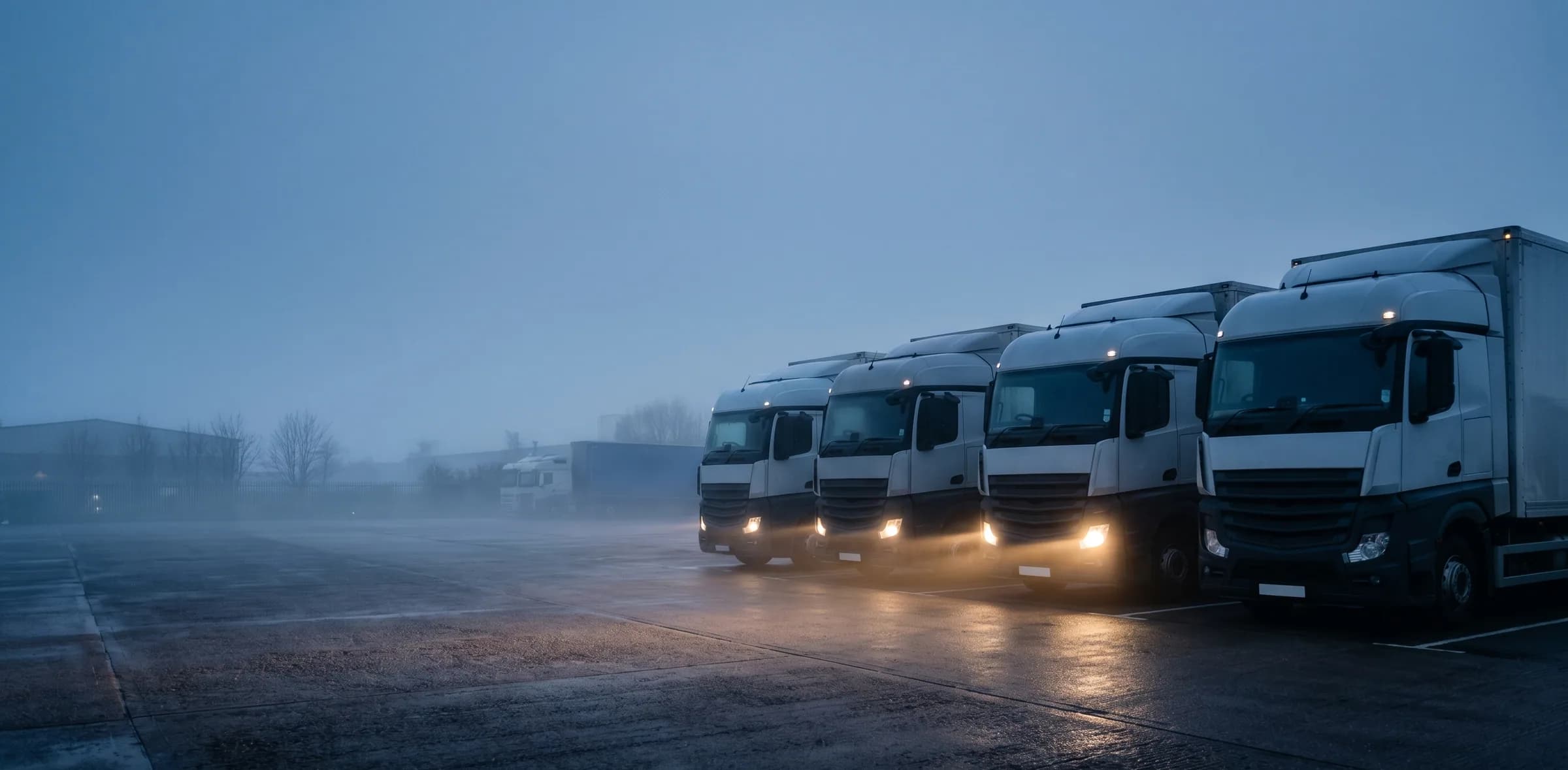 Commercial fleet at dawn